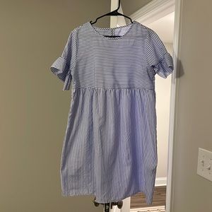 Blue & White stripped dress